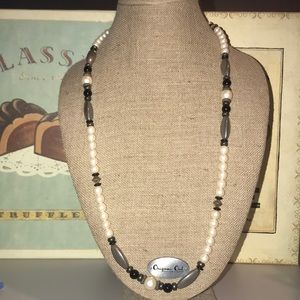 1928 Faux Pearl and Bead Necklace